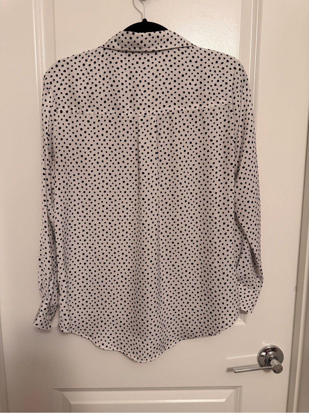 Liverpool White Button-Down Shirt with Black Polka Dots - Picture 3 of 3